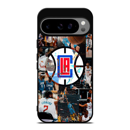 LOS ANGELES CLIPPERS COLLAGE LOGO Google Pixel 9 Pro XL Case Cover