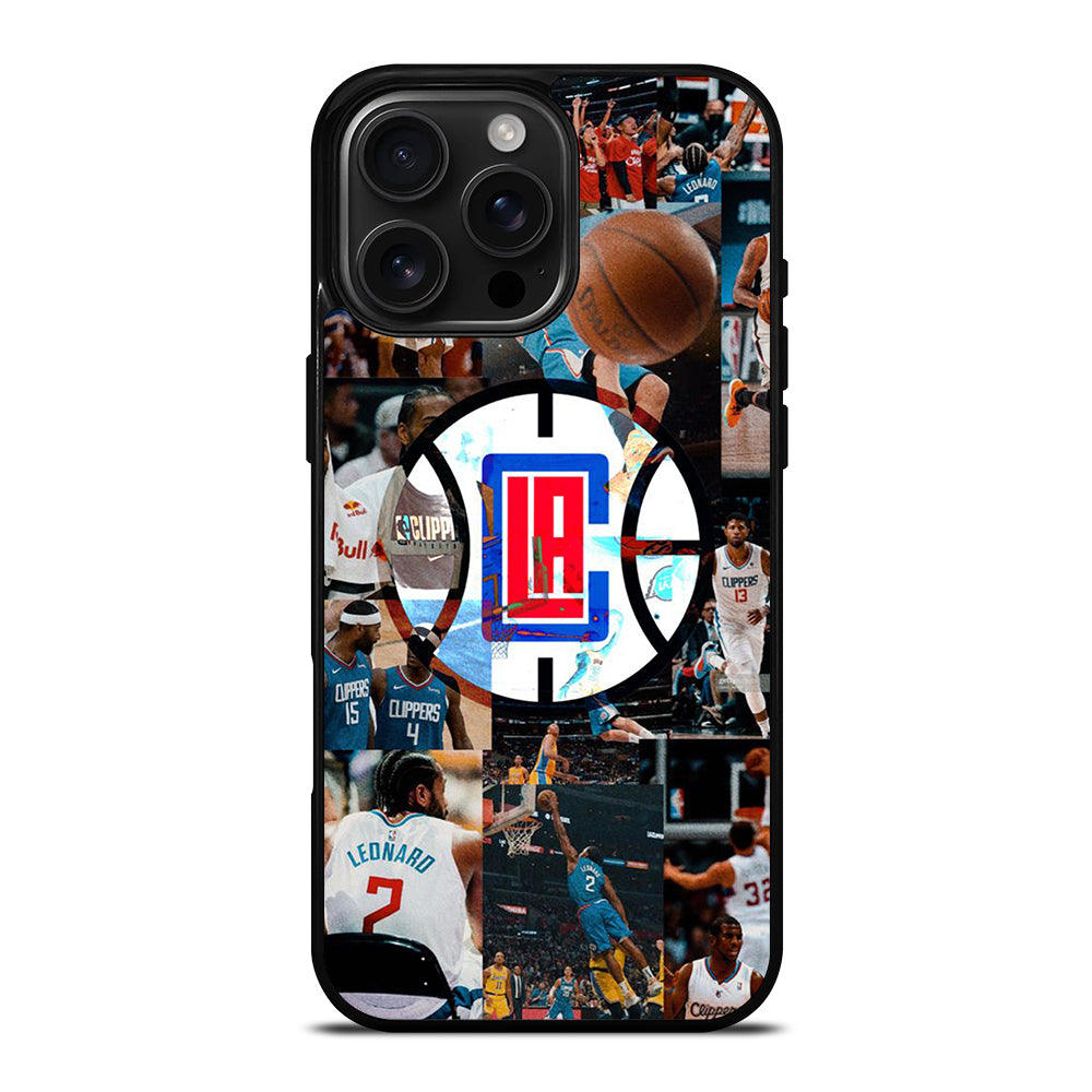 LOS ANGELES CLIPPERS COLLAGE LOGO iPhone 16 Pro Max Case Cover