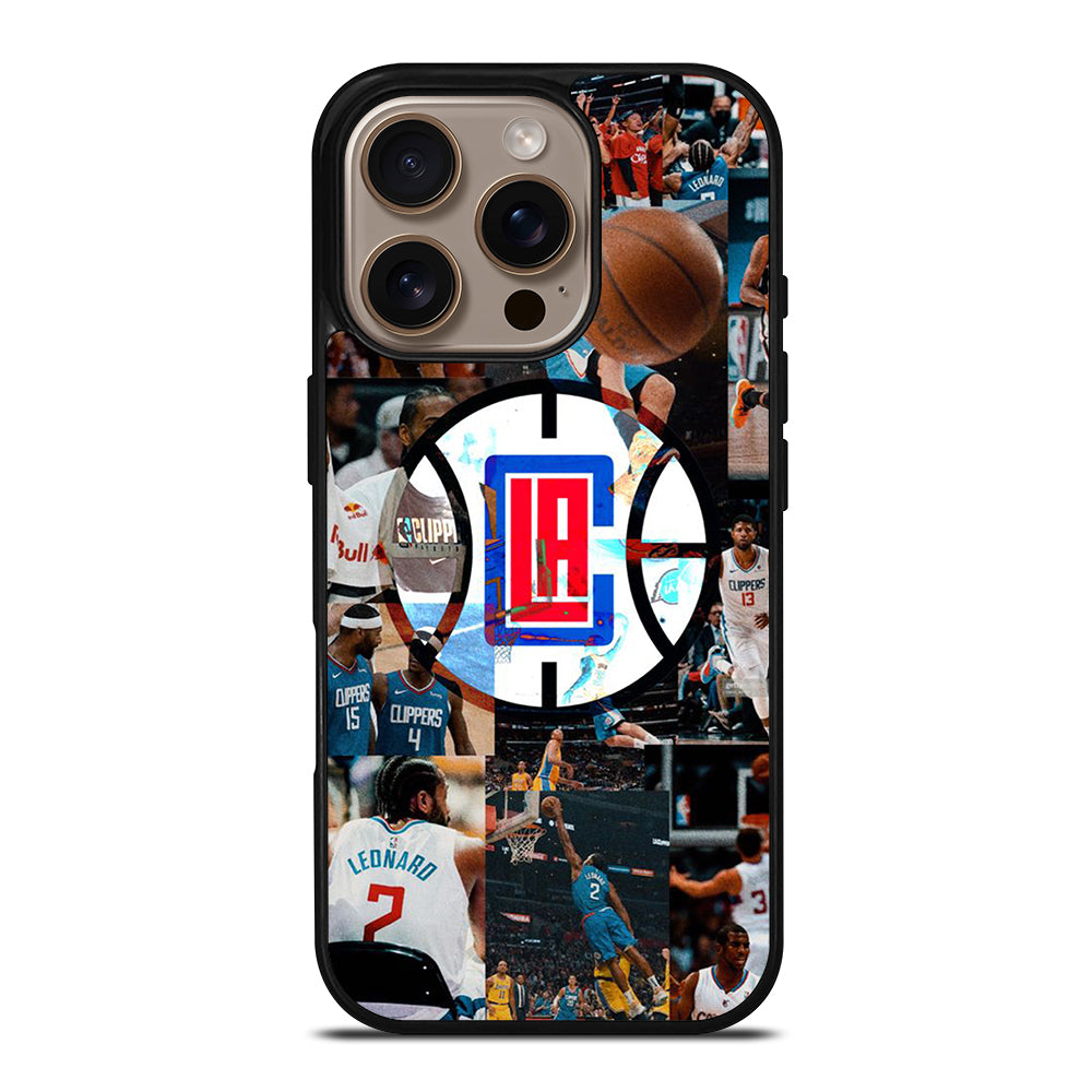 LOS ANGELES CLIPPERS COLLAGE LOGO iPhone 16 Pro Case Cover