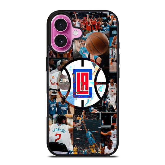 LOS ANGELES CLIPPERS COLLAGE LOGO iPhone 16 Plus Case Cover
