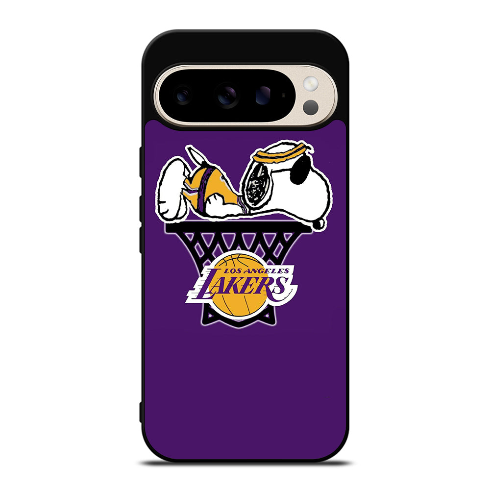LOS ANGELES LAKERS SNOOPY BASKETBALL LOGO Google Pixel 9 Pro Case Cover