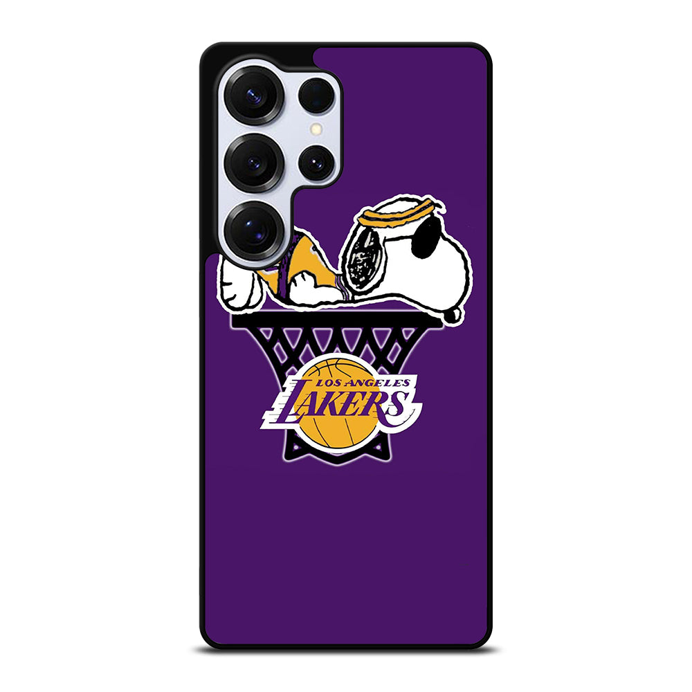 LOS ANGELES LAKERS SNOOPY BASKETBALL LOGO Samsung Galaxy S26 Ultra Case Cover
