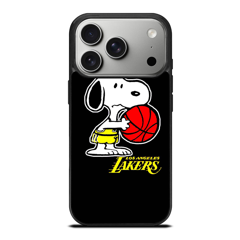LOS ANGELES LAKERS SNOOPY CARTOON iPhone 17 Pro Case Cover