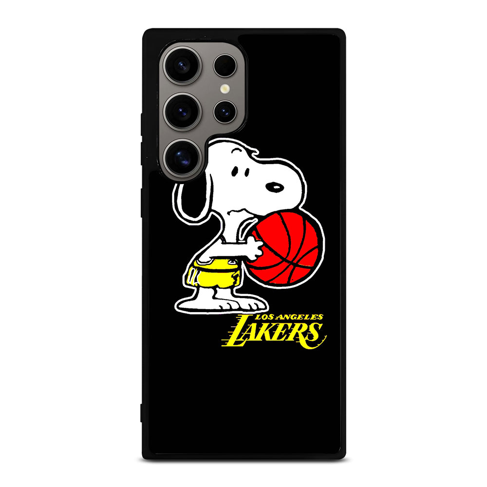 LOS ANGELES LAKERS SNOOPY CARTOON Samsung Galaxy S24 Ultra Case Cover