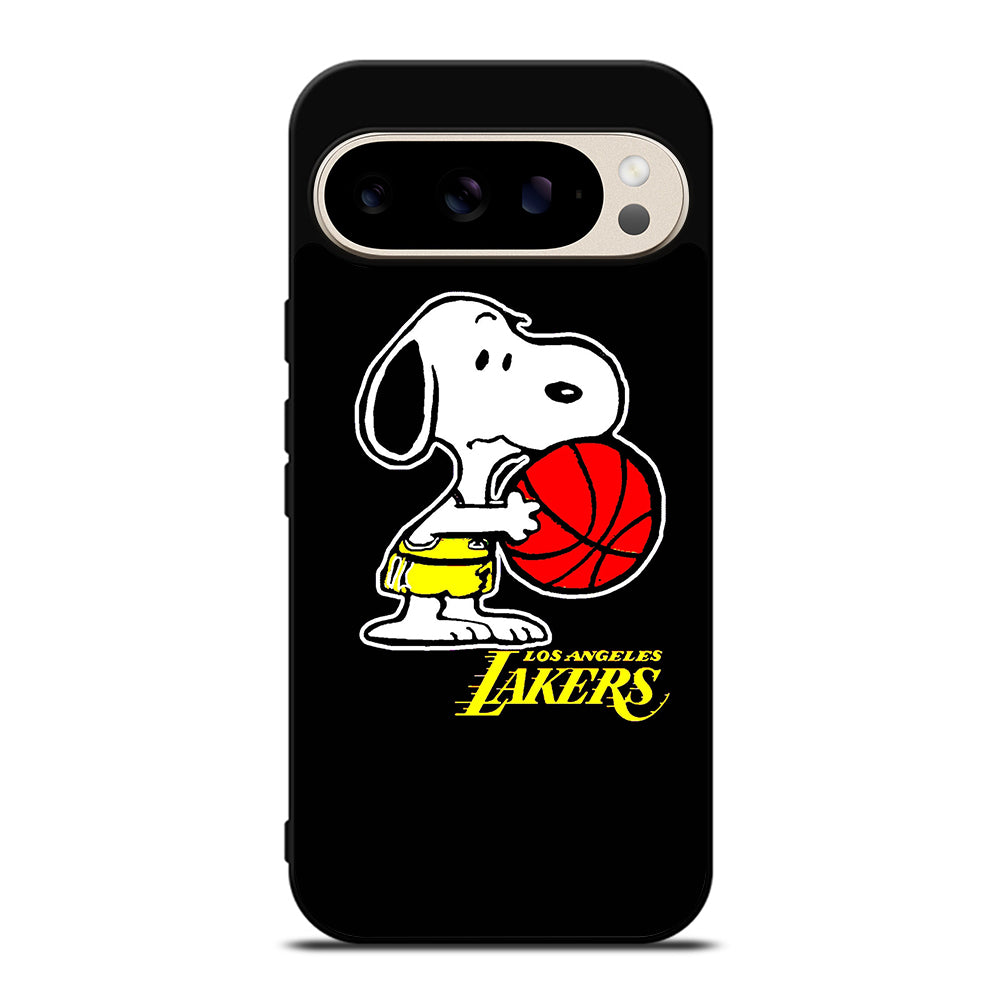 LOS ANGELES LAKERS SNOOPY CARTOON Google Pixel 9 Pro Case Cover