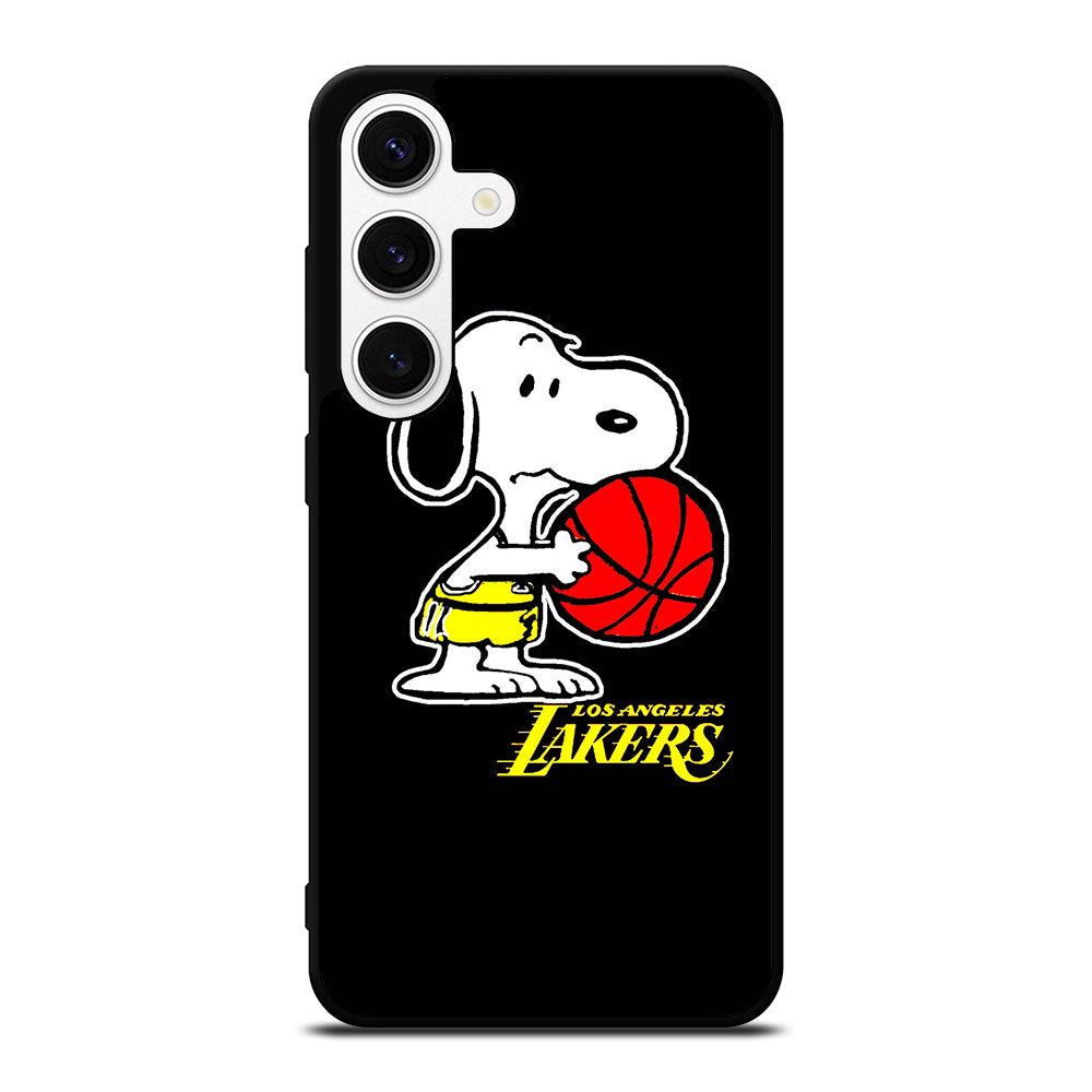 LOS ANGELES LAKERS SNOOPY CARTOON Samsung Galaxy S24 Case Cover