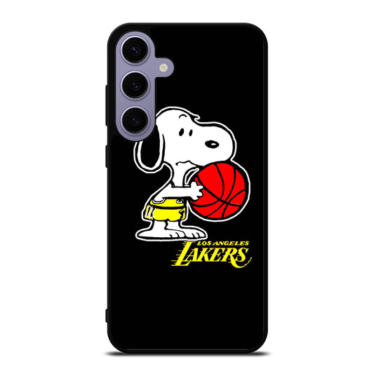 LOS ANGELES LAKERS SNOOPY CARTOON Samsung Galaxy S24 Plus Case Cover