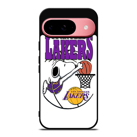 LOS ANGELES LAKERS SNOOPY LOGO Google Pixel 9 Case Cover