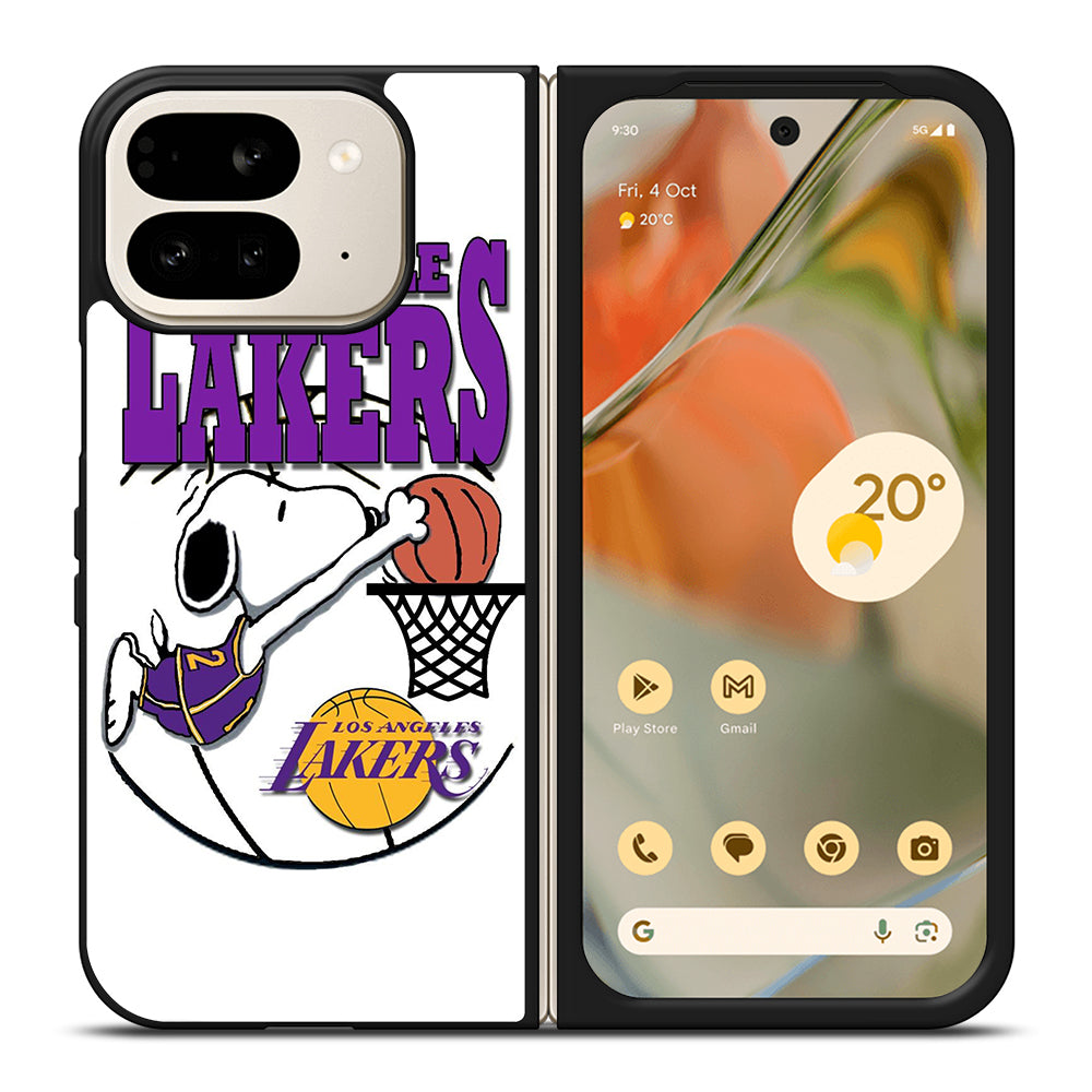 LOS ANGELES LAKERS SNOOPY LOGO Google Pixel 9 Pro Fold Case Cover