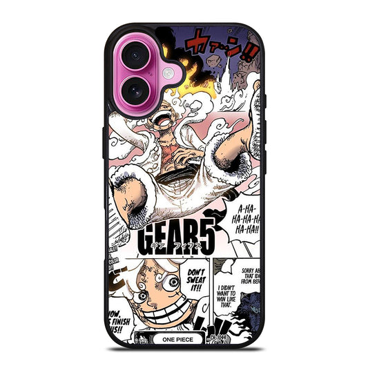 LUFFY ONE PIECE GEAR 5 MANGA iPhone 16 Plus Case Cover