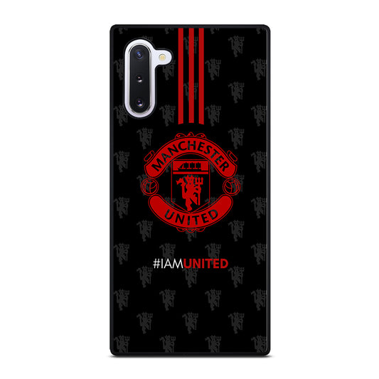 MANCHESTER UNITED SOCCER LOGO BLACK Samsung Galaxy Note 10 Case Cover