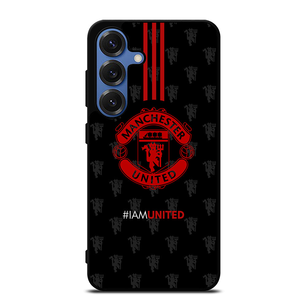 MANCHESTER UNITED SOCCER LOGO BLACK Samsung Galaxy S26 Case Cover