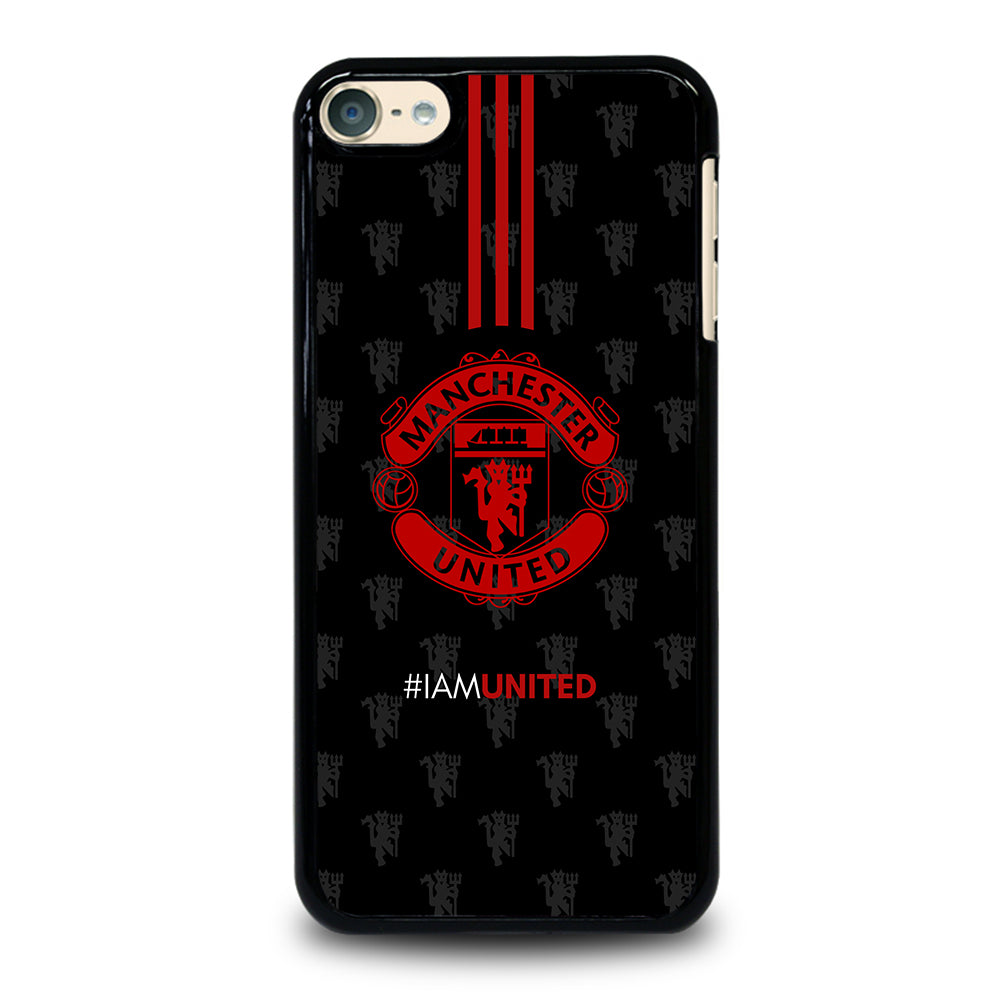 MANCHESTER UNITED SOCCER LOGO BLACK iPod Touch 6 Case Cover