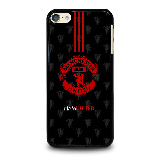 MANCHESTER UNITED SOCCER LOGO BLACK iPod Touch 6 Case Cover