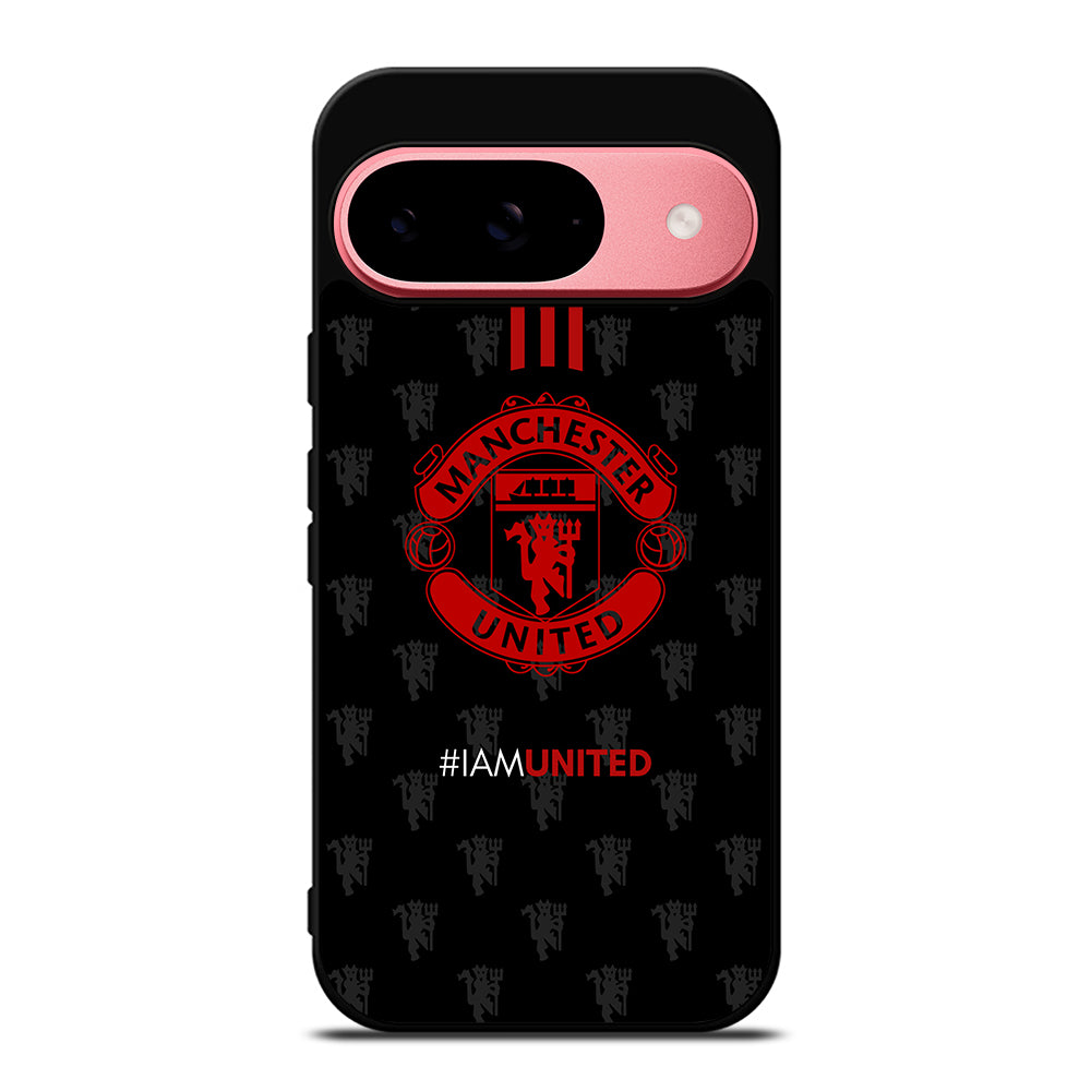 MANCHESTER UNITED SOCCER LOGO BLACK Google Pixel 9 Case Cover