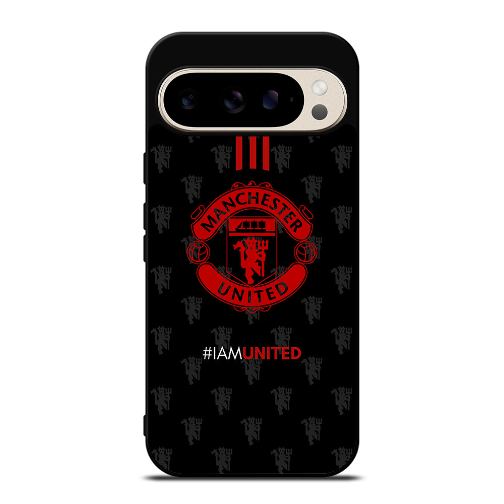MANCHESTER UNITED SOCCER LOGO BLACK Google Pixel 9 Pro Case Cover