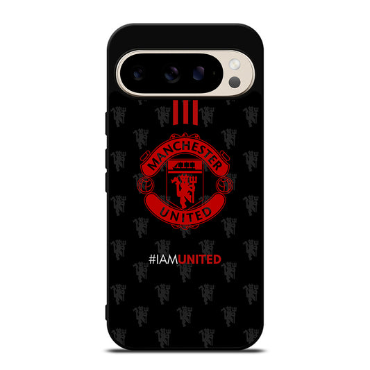 MANCHESTER UNITED SOCCER LOGO BLACK Google Pixel 9 Pro Case Cover