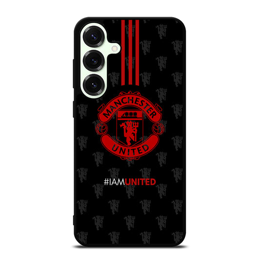 MANCHESTER UNITED SOCCER LOGO BLACK Samsung Galaxy S26 Plus Case Cover