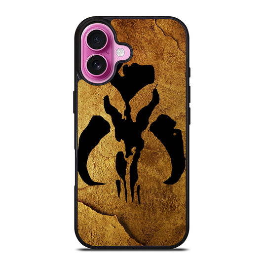 MANDALORIAN LOGO GOLD iPhone 16 Plus Case Cover