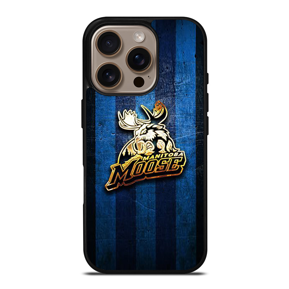 MANITOBA MOOSE GOLDEN LOGO iPhone 16 Pro Case Cover