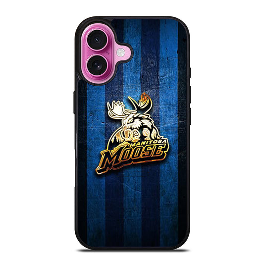 MANITOBA MOOSE GOLDEN LOGO iPhone 16 Plus Case Cover