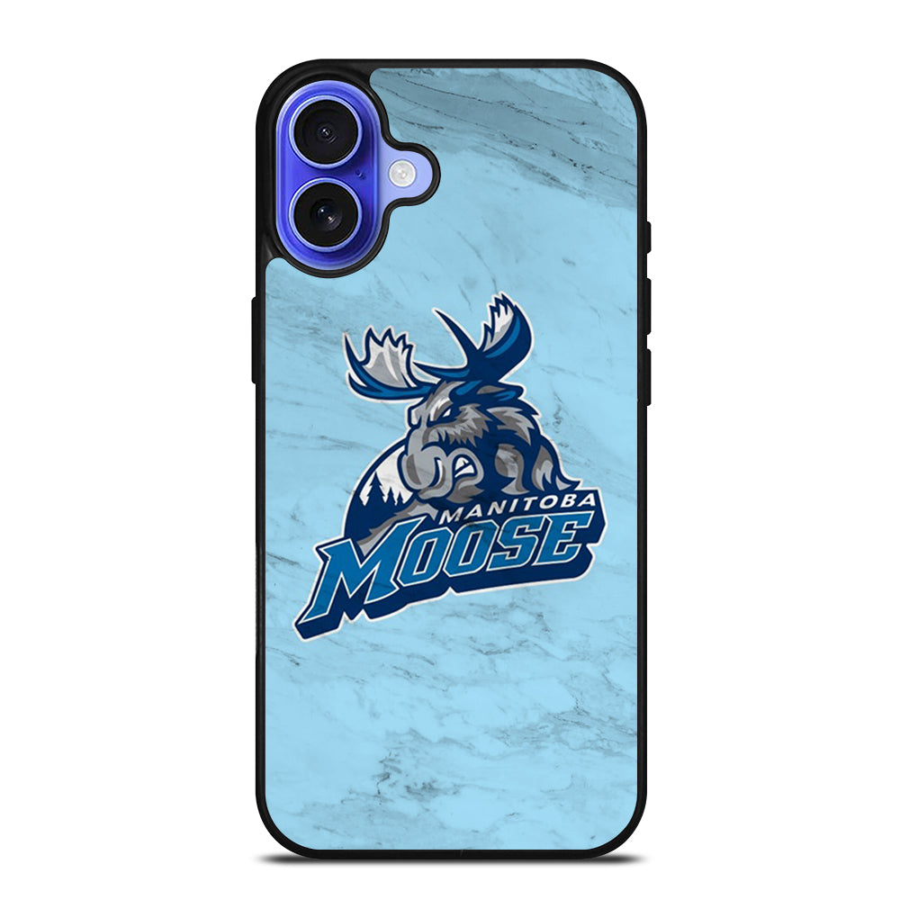 MANITOBA MOOSE MARBLE ICON iPhone 16 Case Cover