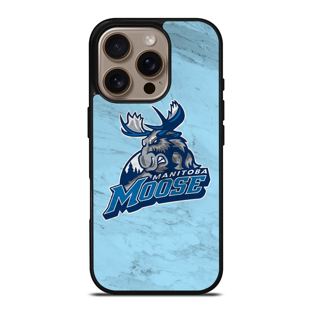 MANITOBA MOOSE MARBLE ICON iPhone 16 Pro Case Cover