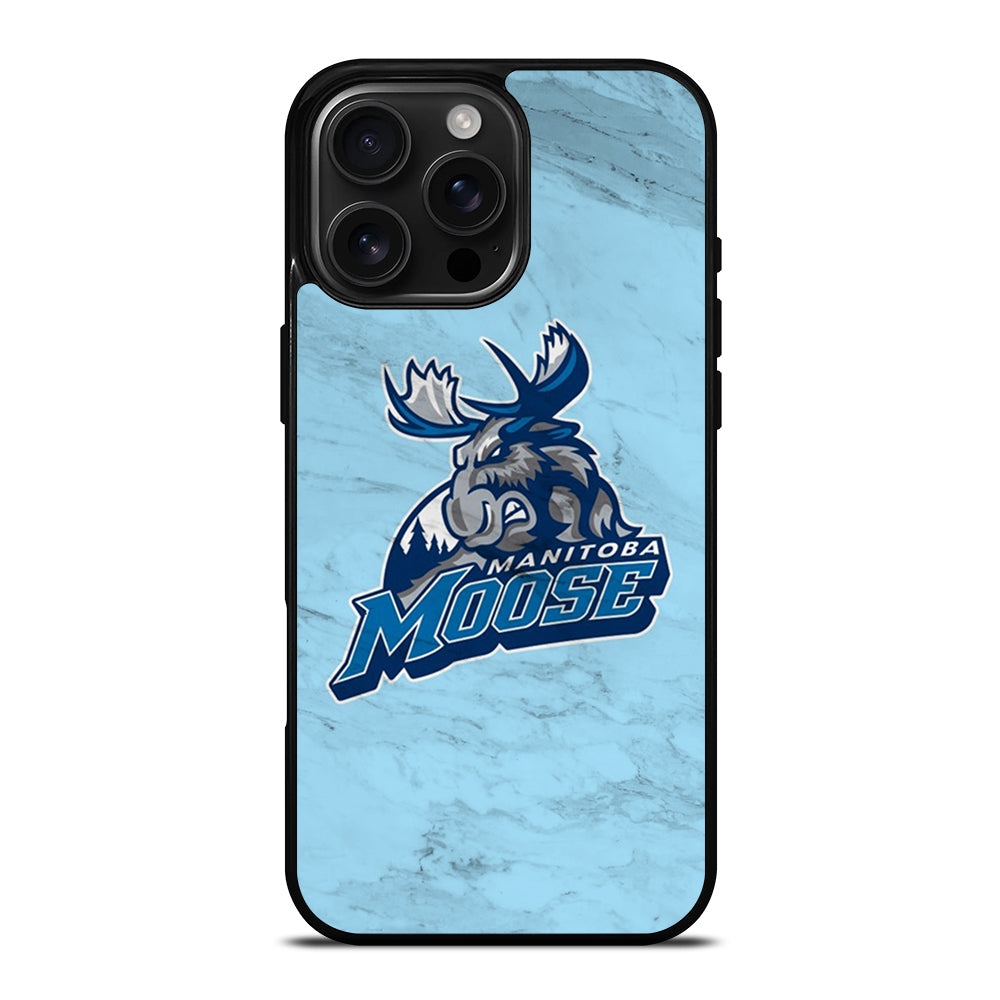 MANITOBA MOOSE MARBLE ICON iPhone 16 Pro Max Case Cover
