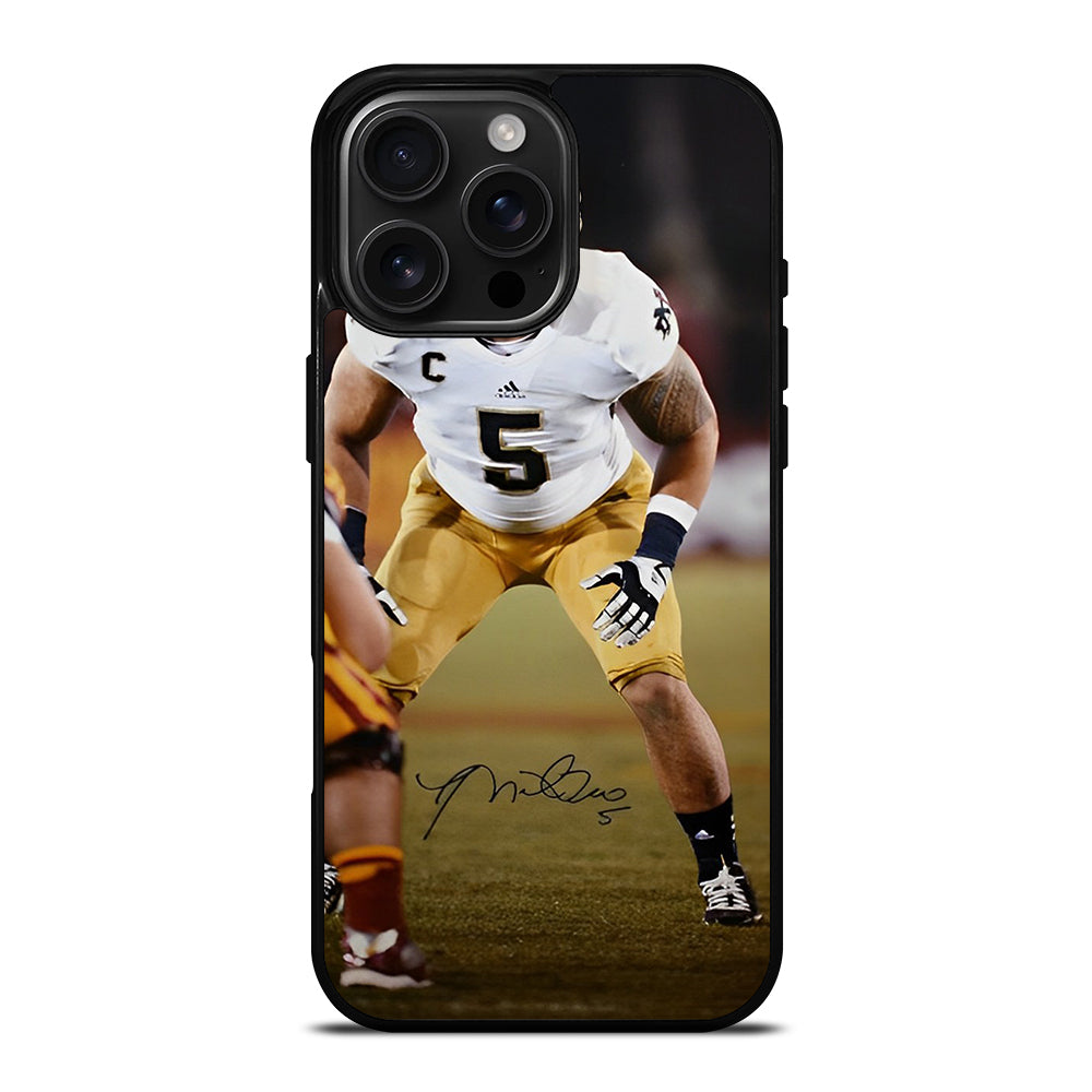 MANTI TE'O SIGNATURE iPhone 16 Pro Max Case Cover