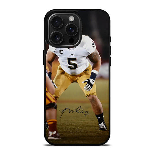 MANTI TE'O SIGNATURE iPhone 16 Pro Max Case Cover