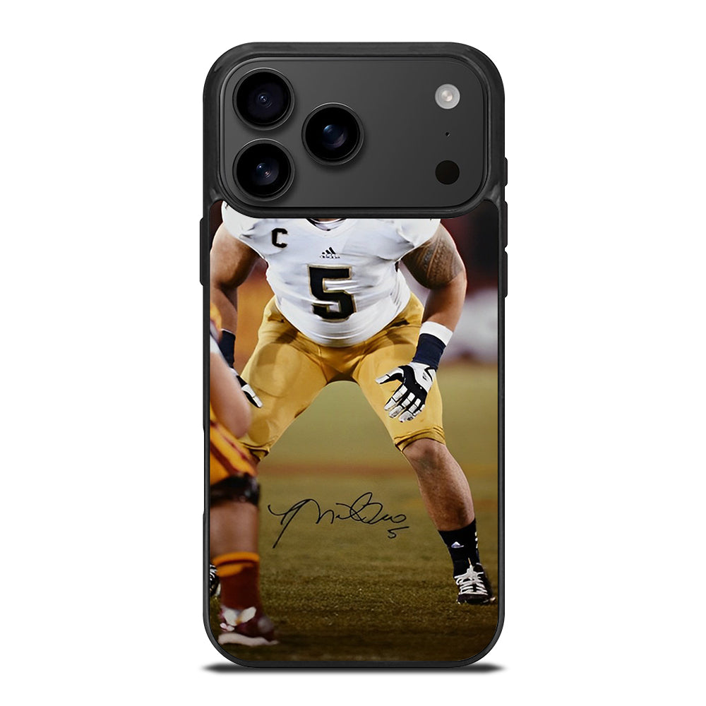 MANTI TE'O SIGNATURE iPhone 17 Pro Max Case Cover