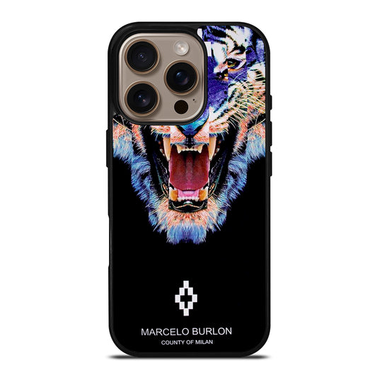 MARCELO BURLON LION 3 iPhone 16 Pro Case Cover