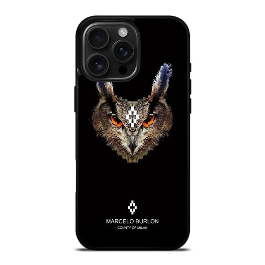 MARCELO BURLON OWL 3 iPhone 16 Pro Max Case Cover