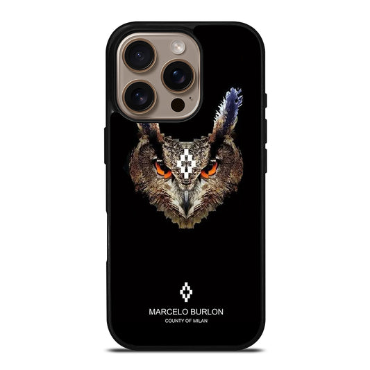 MARCELO BURLON OWL 3 iPhone 16 Pro Case Cover