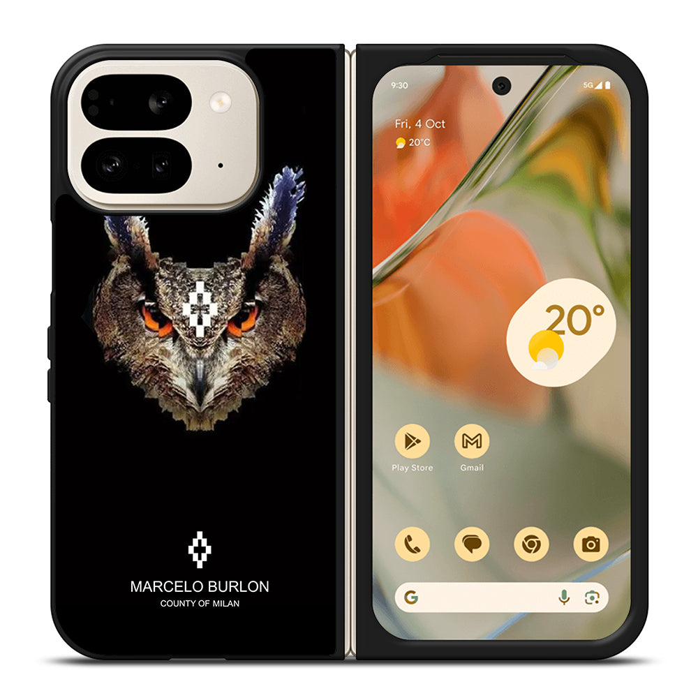 MARCELO BURLON OWL 3 Google Pixel 9 Pro Fold Case Cover