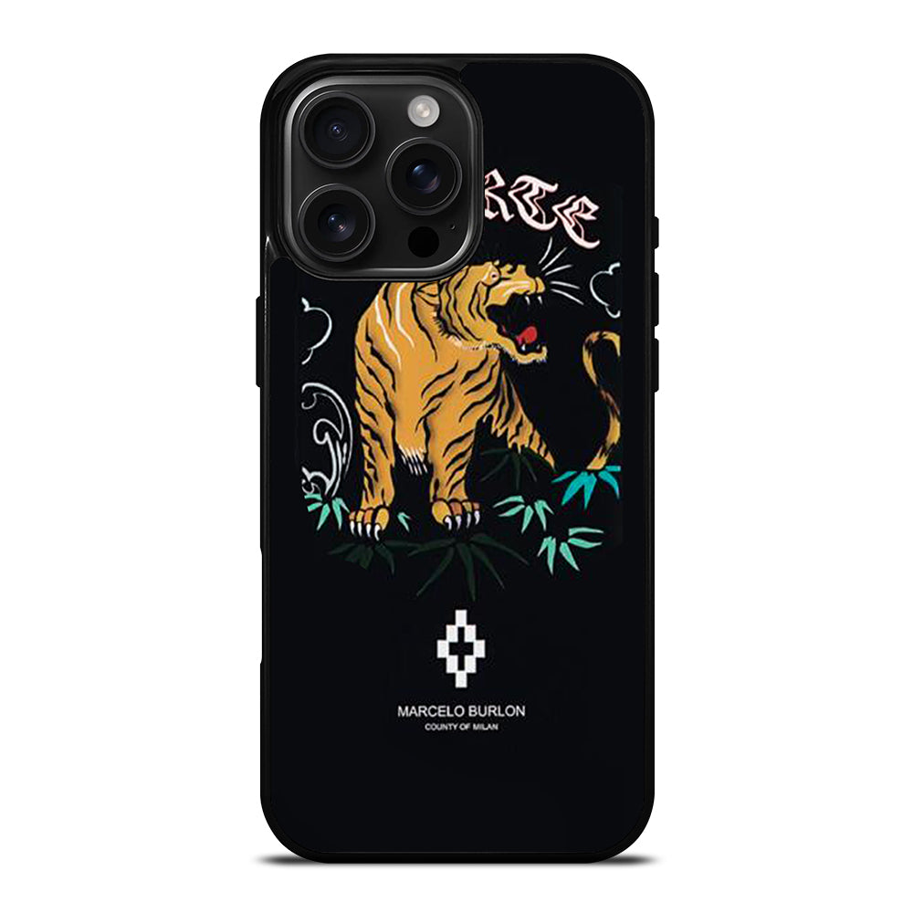 MARCELO BURLON TIGER LOGO 2 iPhone 16 Pro Max Case Cover