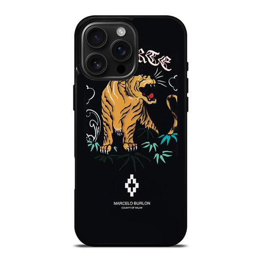 MARCELO BURLON TIGER LOGO 2 iPhone 16 Pro Max Case Cover