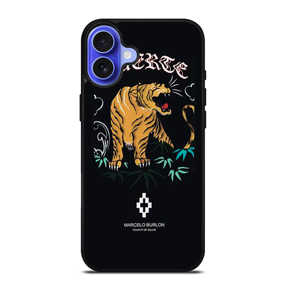 MARCELO BURLON TIGER LOGO 2 iPhone 16 Case Cover