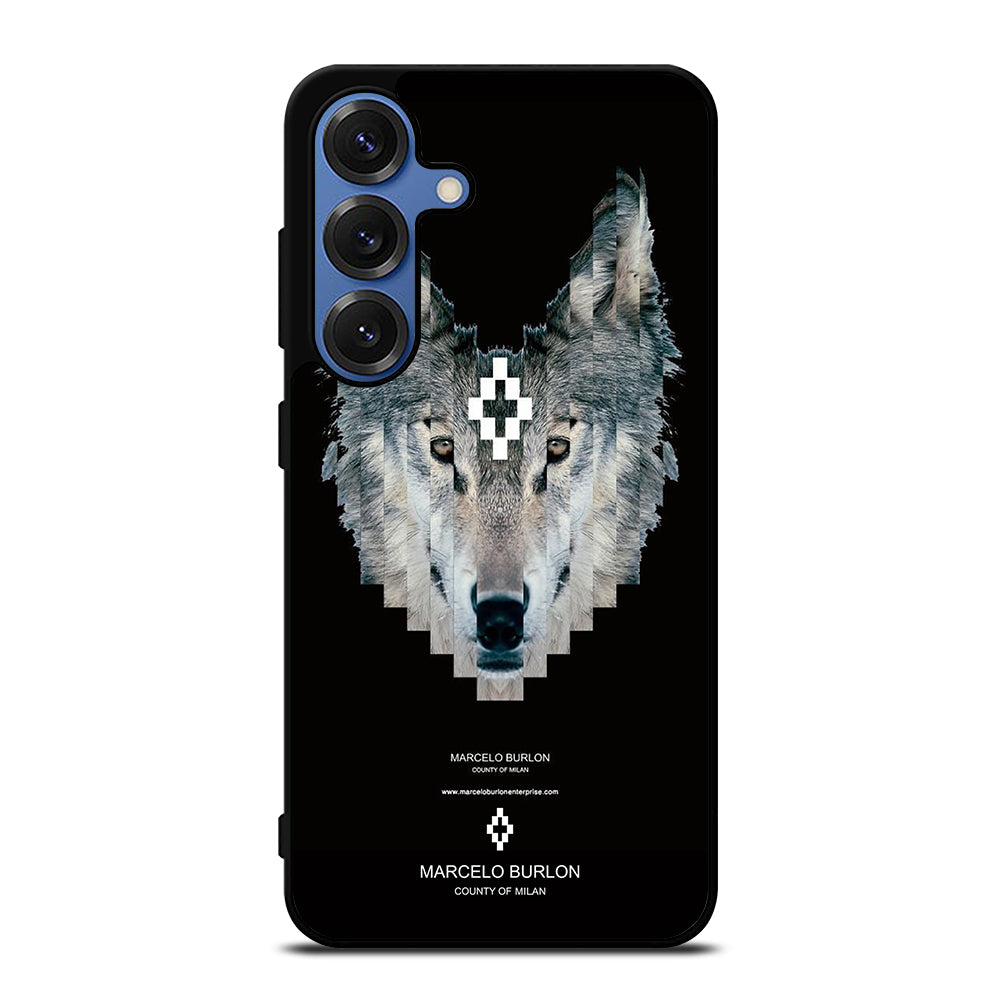 MARCELO BURLON WOLF LOGO Samsung Galaxy S25 Case Cover