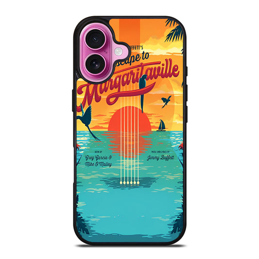 MARGARITAVILLE JIMMY BUFFETT'S POSTER iPhone 16 Plus Case Cover