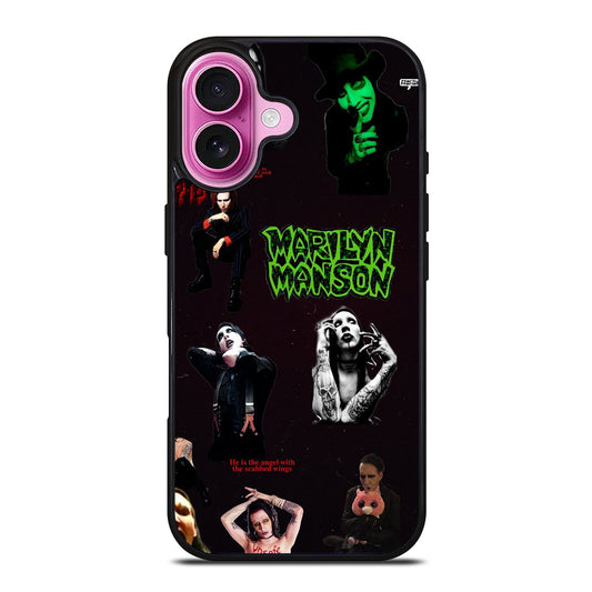 MARILYN MANSON COLLAGE 2 iPhone 16 Plus Case Cover