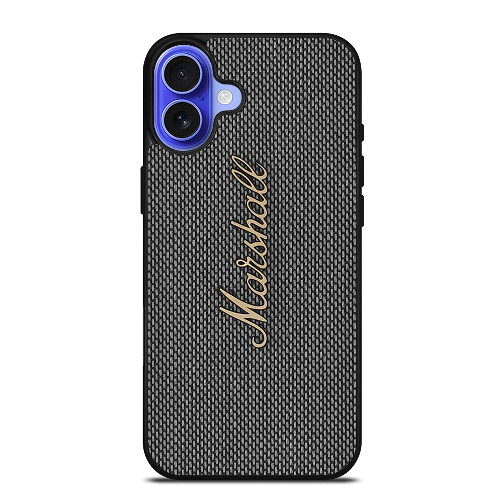 MARSHALL LOGO iPhone 16 Case Cover