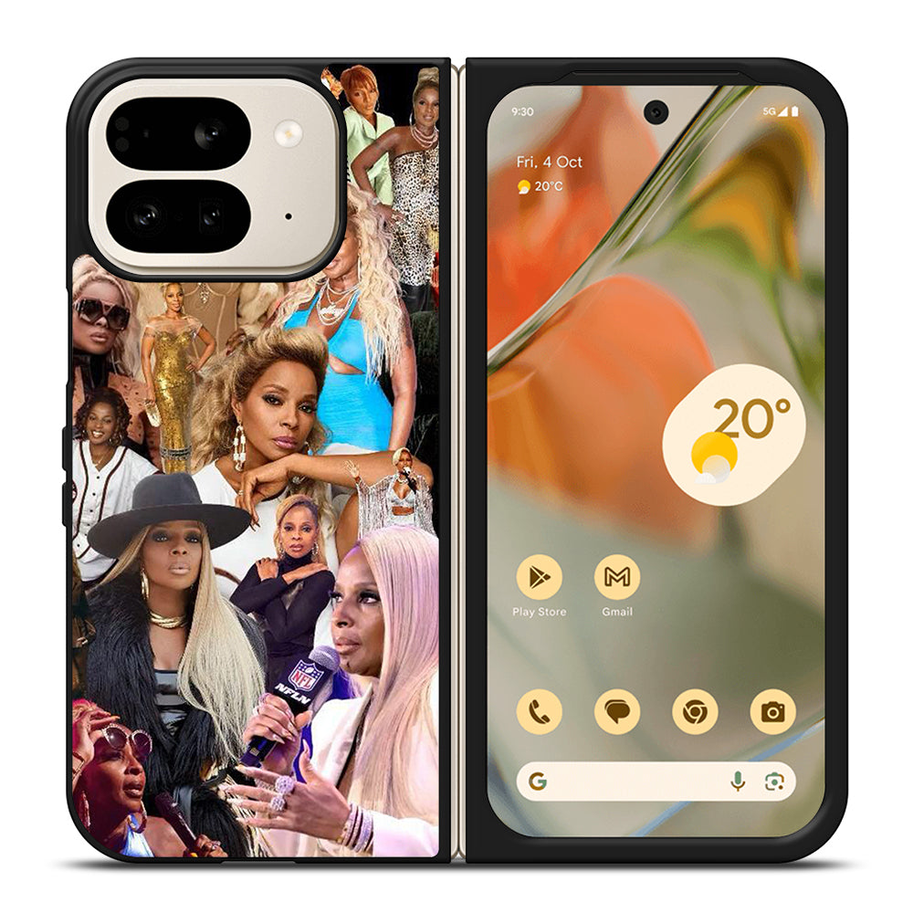MARY J COLLAGE Google Pixel 9 Pro Fold Case Cover