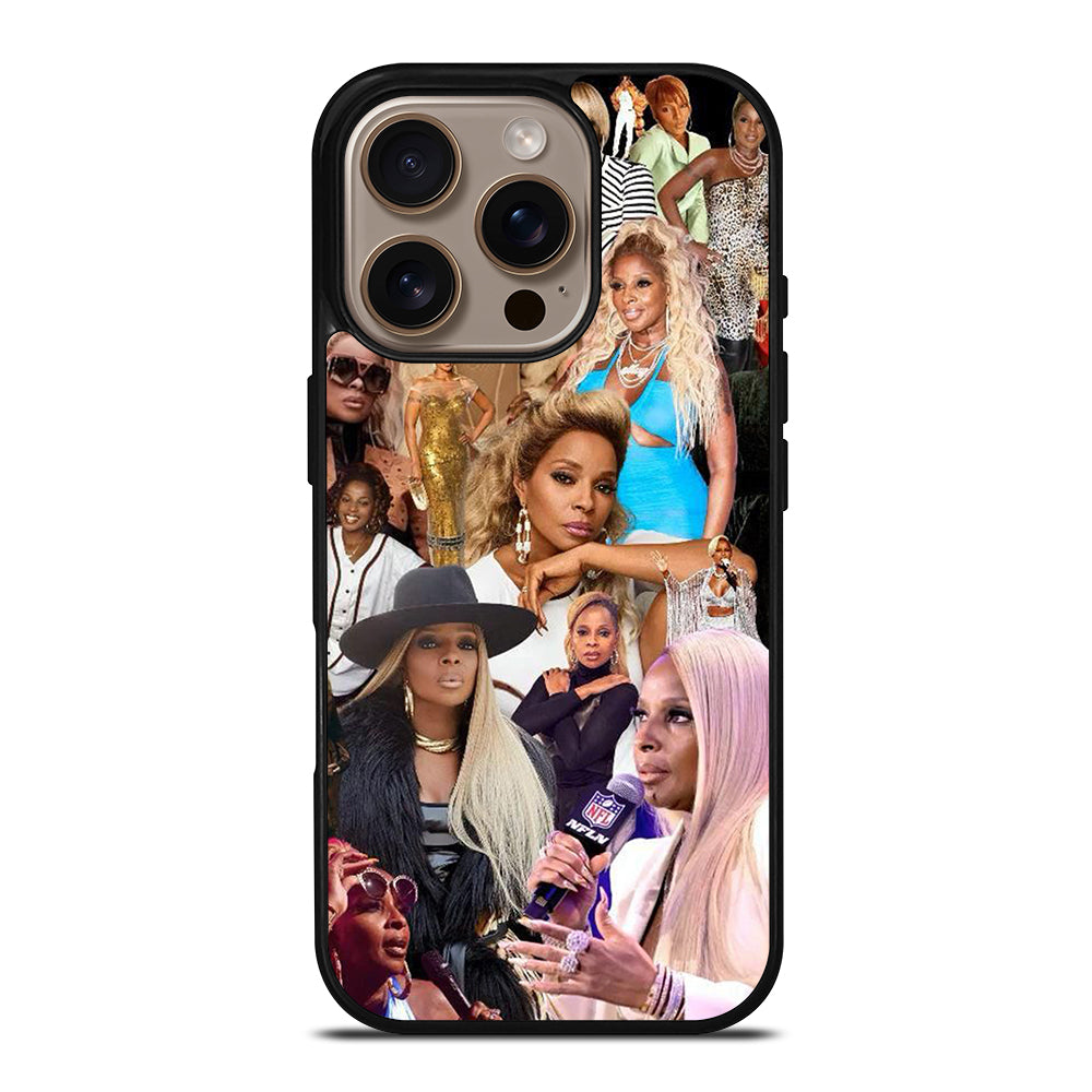 MARY J COLLAGE iPhone 16 Pro Case Cover