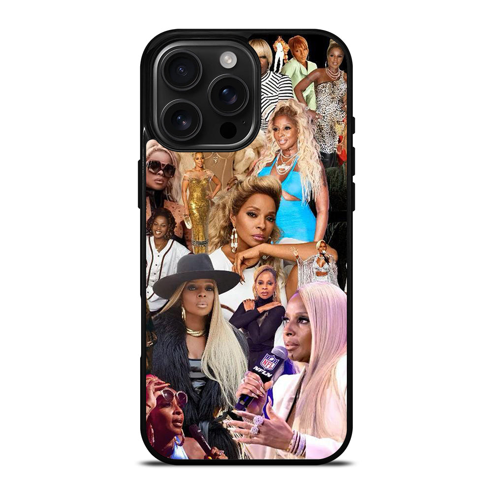 MARY J COLLAGE iPhone 16 Pro Max Case Cover