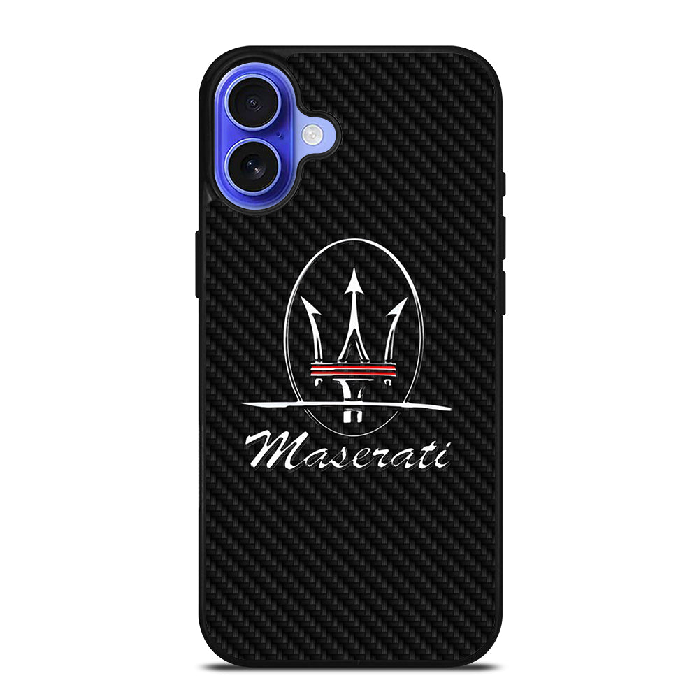 MASERATI CARBON iPhone 16 Case Cover