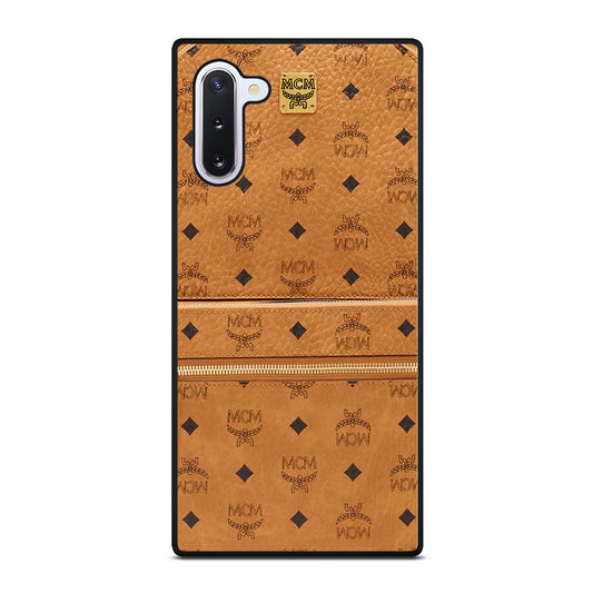 MCM WORLD WIDE BROWN LOGO 1 Samsung Galaxy Note 10 Case Cover