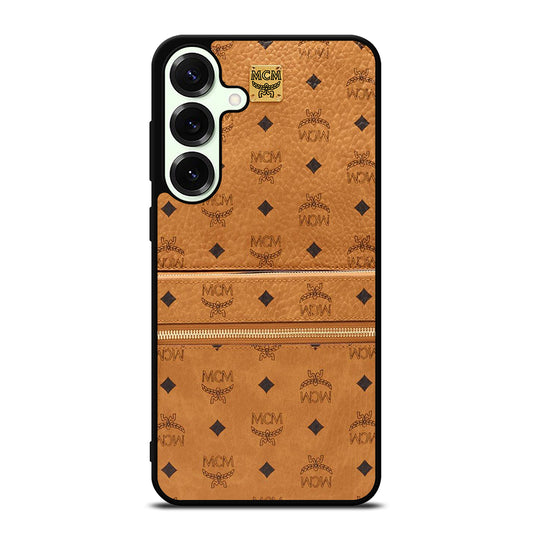 MCM WORLD WIDE BROWN LOGO 1 Samsung Galaxy S26 Plus Case Cover