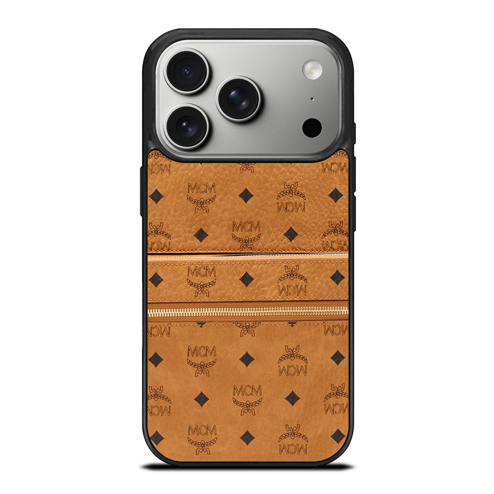 MCM WORLD WIDE BROWN LOGO 1 iPhone 17 Pro Case Cover