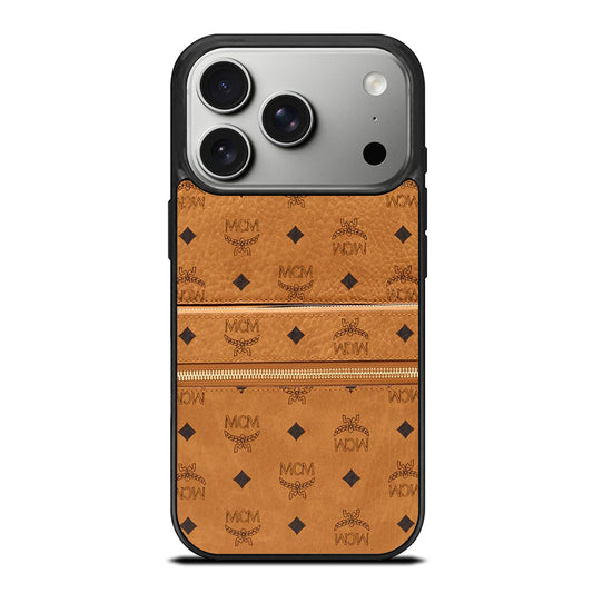 MCM WORLD WIDE BROWN LOGO 1 iPhone 17 Pro Case Cover
